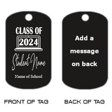 Load image into Gallery viewer, Class of 2024 Dog Tag Necklace
