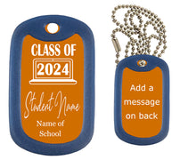 Load image into Gallery viewer, Class of 2024 Dog Tag Necklace