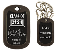 Load image into Gallery viewer, Class of 2024 Dog Tag Necklace