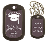 Load image into Gallery viewer, Class of 2024 Dog Tag Necklace
