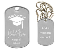 Load image into Gallery viewer, Class of 2024 Dog Tag Necklace