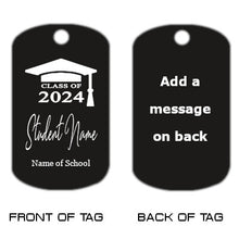 Load image into Gallery viewer, Class of 2024 Dog Tag Necklace