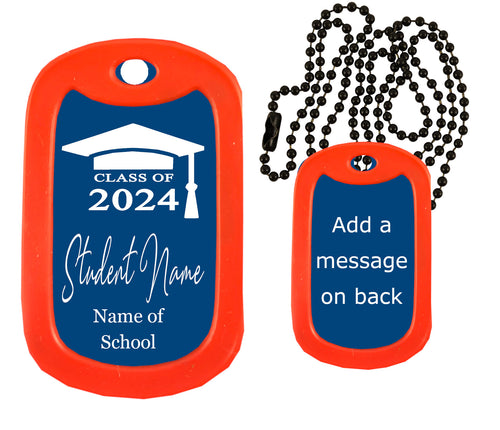 Class of 2024 Dog Tag Necklace