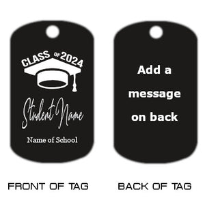 Class of 2024 Dog Tag Necklace