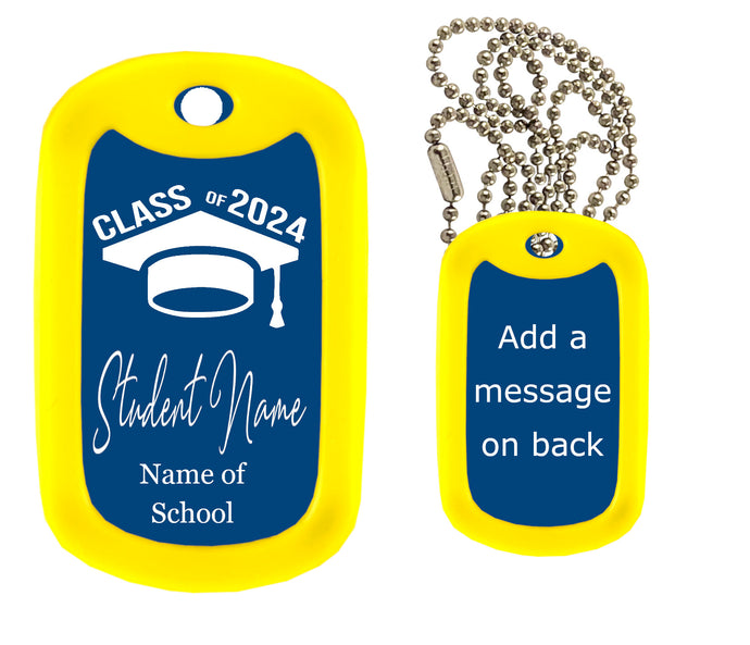 Class of 2024 Dog Tag Necklace