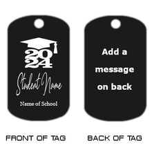 Load image into Gallery viewer, Class of 2024 Dog Tag Necklace