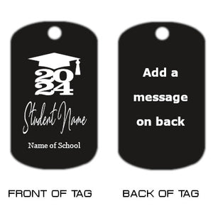 Class of 2024 Dog Tag Necklace