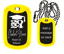 Load image into Gallery viewer, Class of 2024 Dog Tag Necklace