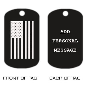 American Flag Dog Tag Necklace