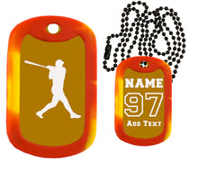 Load image into Gallery viewer, Baseball Dog Tag Necklace
