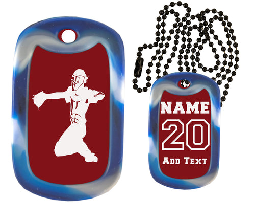 Baseball Catcher Dog Tag Necklace