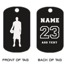 Load image into Gallery viewer, Basketball Dog Tag Necklace