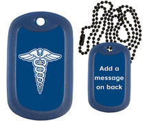 Load image into Gallery viewer, Caduceus Dog Tag Necklace