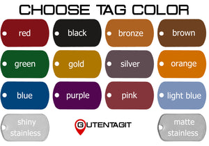 Hockey Dog Tag Necklace