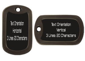 Insert Your Own Logo Dog Tag Necklace