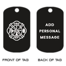 Load image into Gallery viewer, Firefighter Dog Tag Necklace