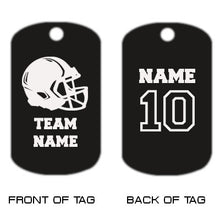 Load image into Gallery viewer, Football Dog Tag Necklace