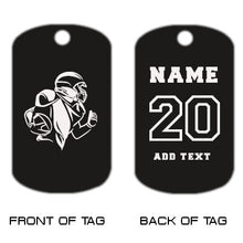 Load image into Gallery viewer, Football Dog Tag Necklace