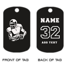 Load image into Gallery viewer, Football Dog Tag Necklace