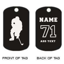 Load image into Gallery viewer, Hockey Dog Tag Necklace