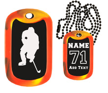 Load image into Gallery viewer, Hockey Dog Tag Necklace