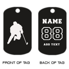 Load image into Gallery viewer, Hockey Dog Tag Necklace