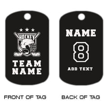 Load image into Gallery viewer, Hockey Dog Tag Necklace