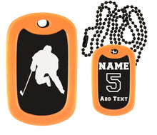 Load image into Gallery viewer, Hockey Dog Tag Necklace