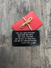 Load image into Gallery viewer, Love Wallet Card - Personalized metal wallet card with text, photo, and even your own handwritten message.
