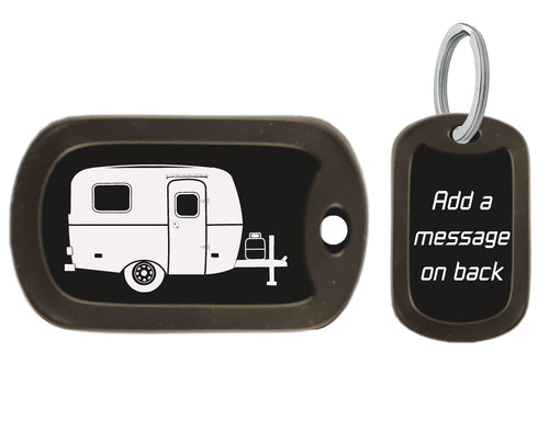 Scamp Boler Casita Camper Dog Tag Key Chain