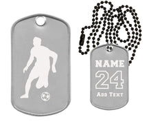 Load image into Gallery viewer, Soccer Dog Tag Necklace