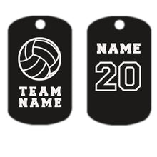 Load image into Gallery viewer, Volleyball Dog Tag Necklace