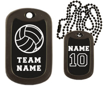 Load image into Gallery viewer, Volleyball Dog Tag Necklace