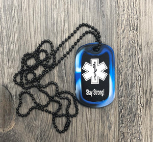 Medical Alert ID Dog Tag Necklace